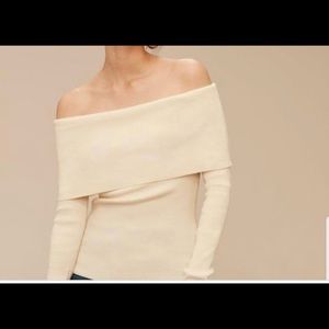 Aritzia Wilfred croquis sweater in white